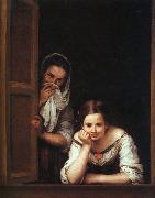Bartolome Esteban Murillo A Girl and her Duenna USA oil painting reproduction